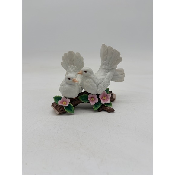 Homco Other - VTG  Porcelain Bird Figurine Lot of 3 Homco Doves Lefton Bobolink Cedar Waxwing